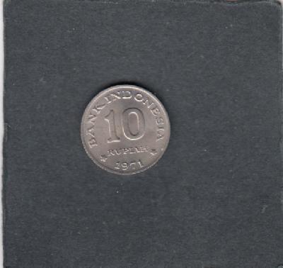 Beschrijving: 10 Rupiah  F.A.O. 